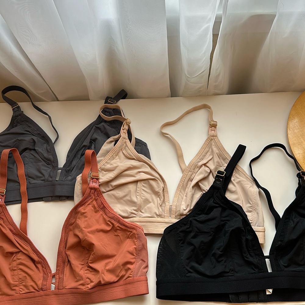Lively wireless mesh nursing bras